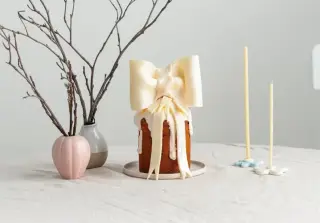 Бант из пластичного шоколада