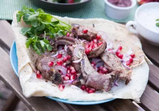 Баранья корейка на гриле
