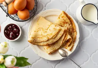 Блины с манкой