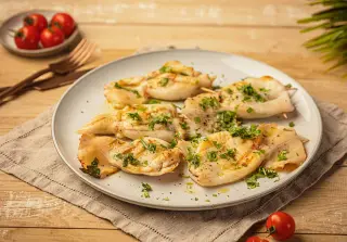 Фаршированные кальмары гриль