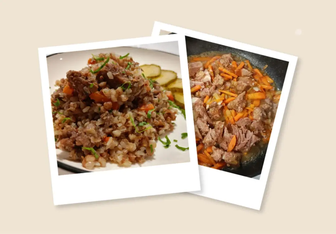 Гречневая каша с тушёнкой