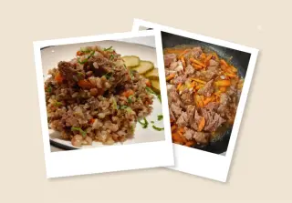 Гречневая каша с тушёнкой