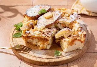 Классическая шарлотка с яблоками