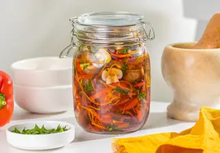 Корейский салат с шампиньонами