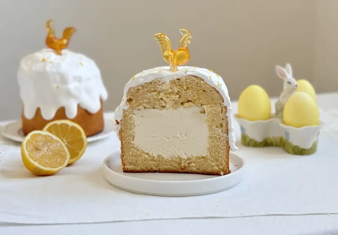 Кулич с лимонной начинкой