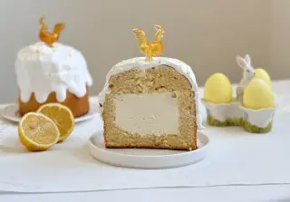 Кулич с лимонной начинкой