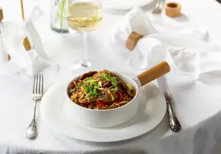 Лапша удон с уткой