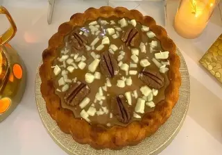 Лимонный пирог с карамелью