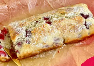 Малиновый кекс