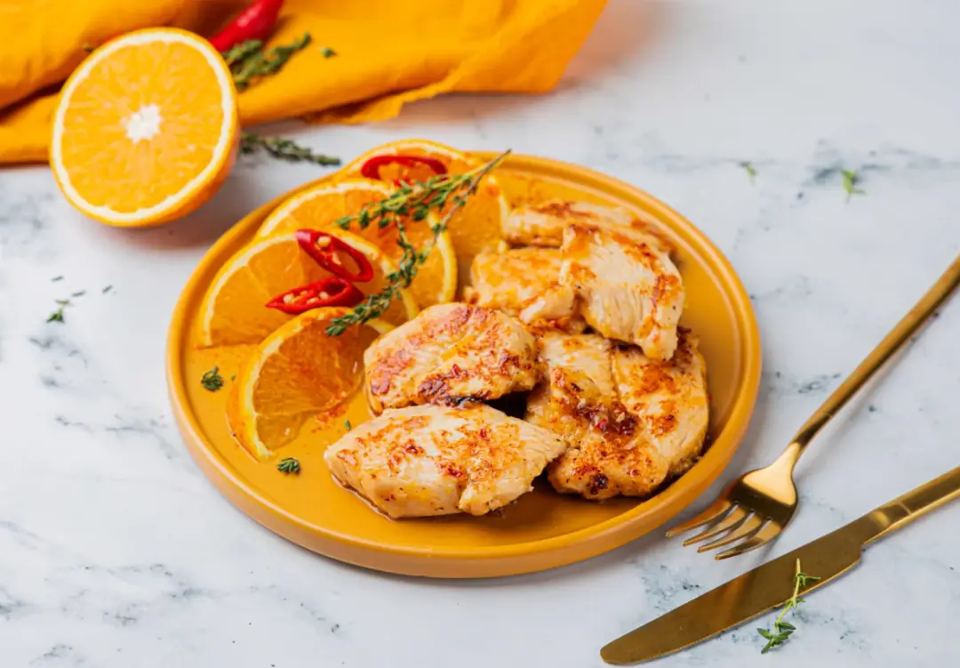 Медальоны из курицы с апельсином