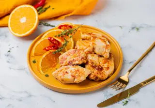Медальоны из курицы с апельсином