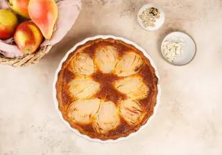 Миндальный пирог с грушами
