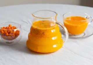 Облепиховый чай с апельсином