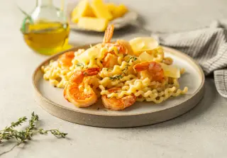 Паста с креветками