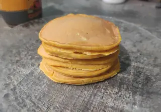 Пряные тыквенные панкейки без миксера