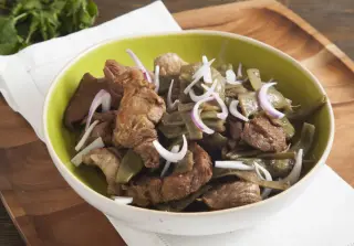 Рагу из свинины с фасолью