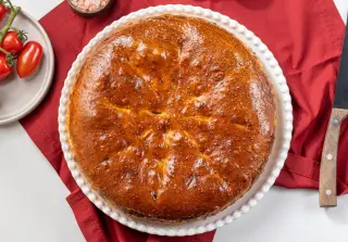Дрожжевой пирог с капустой и яйцом