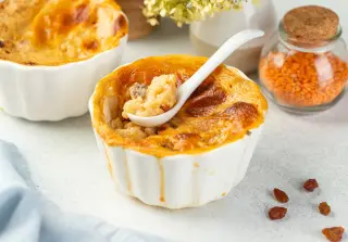 Рисовая каша в горшочке с изюмом