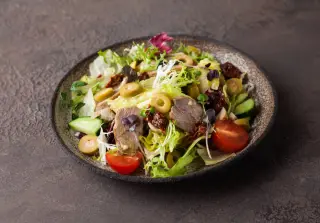 Салат из индейки с апельсиновой заправкой
