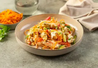 Салат с курицей и корейской морковью