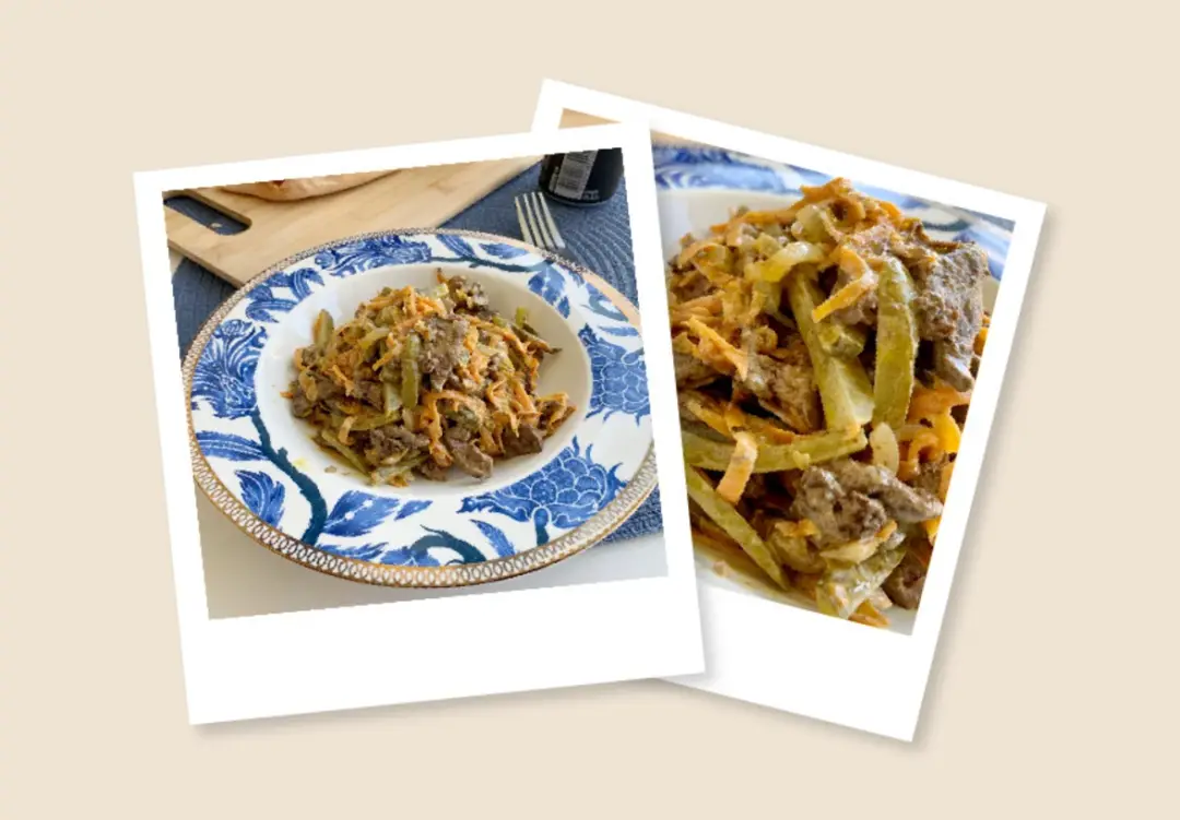 Салат с печенью и огурцами