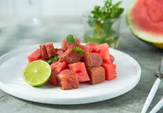 Севиче из тунца и арбуза