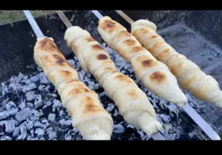 Сулугуни на мангале