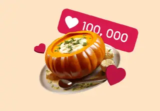 Сырное фондю в тыкве