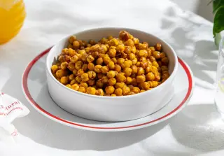 Запечённый нут в медовой корочке