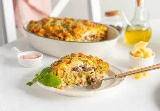Запеканка из макарон с фаршем